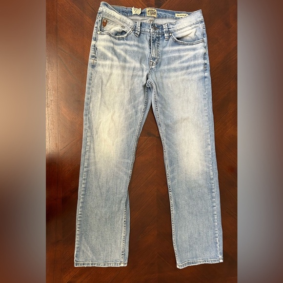 MOOR SHIRE Relaxed Blue Jeans with Vintage Fading w31/L32 - Picture 2 of 10